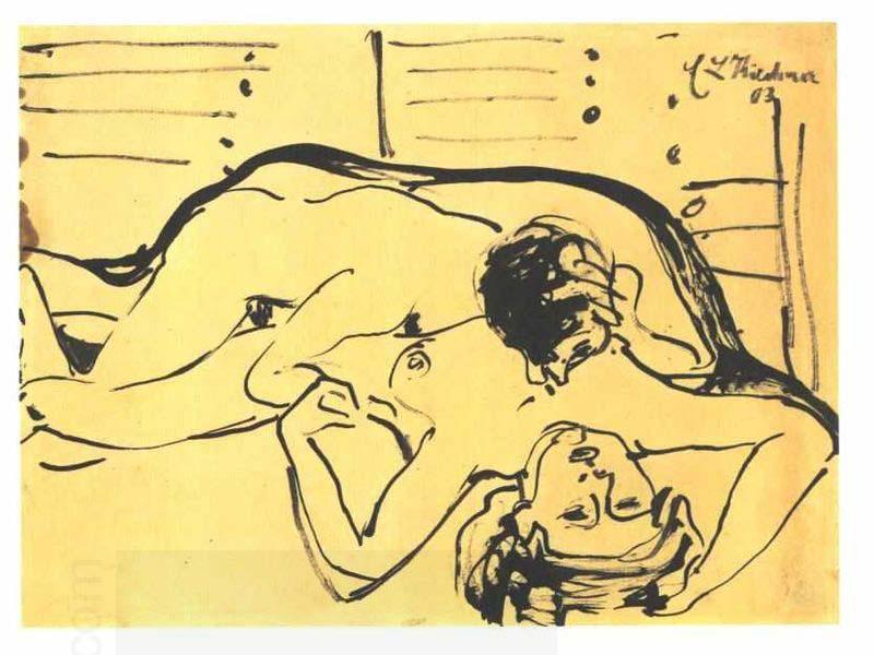 Ernst Ludwig Kirchner Lovers China oil painting art
